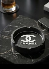 Luxury Inspired 3D Printed Cigarette Ashtray Black & White  Modern Home Decor