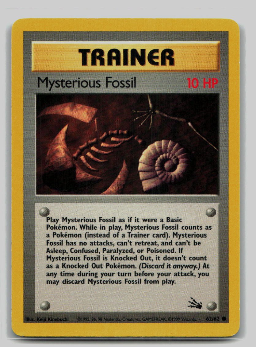 Pokemon TCG Mysterious Fossil 62/62 Fossil LP A3