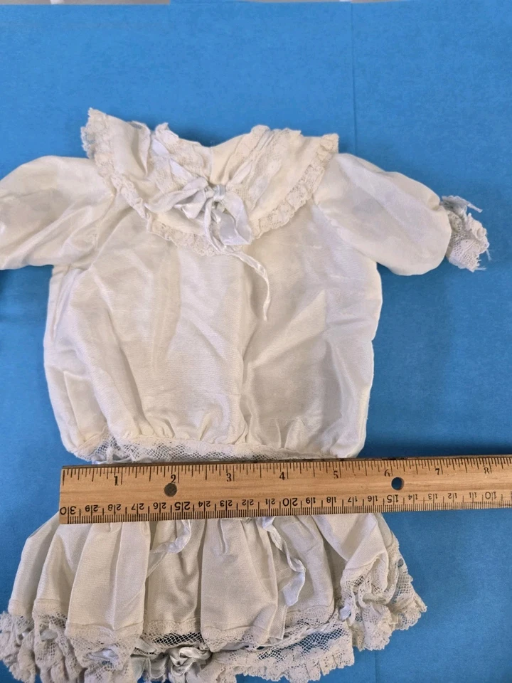 Antique Silk Lace Dress For French Bebe Bisque 15"  Doll - Image 4 of 4