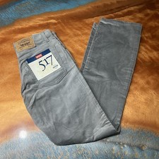 NWT Vintage Levi's 517 Corduroy Bootcut pants 30x32 Gray USA NOS Deadstock