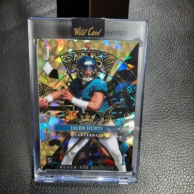 Wild Card 2026 Jalen Hurts 1/1 Black Tie Edition 5 Card Draw Eagles "J"