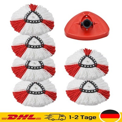 3/6 Stück Mop Ersatz Spin Waschbar Easy Clean Nachfüllkopf Für Vileda O-Cedar DE