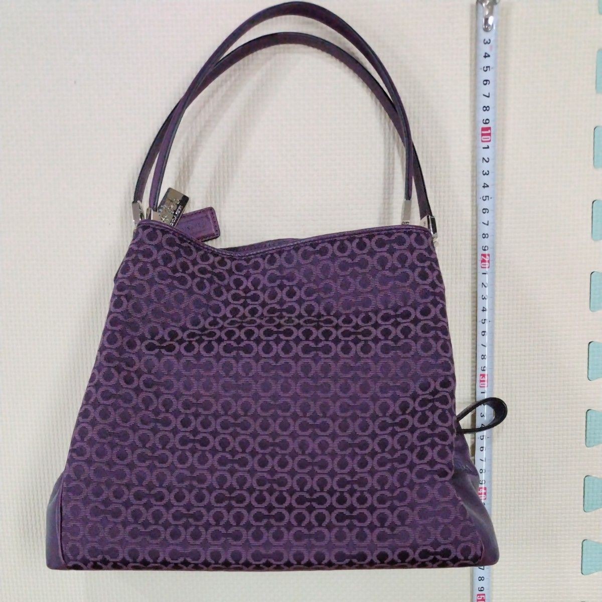 Handbag COACH Purple 11a