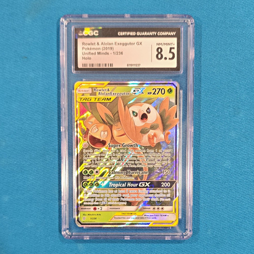 Rowlet & Alolan Exeggutor-GX graded CGC 8.5 for sale on eBay