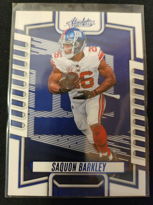 2023 Panini Absolute Football, Saquon Barkley, ''Blue Parallel'', New York Giants