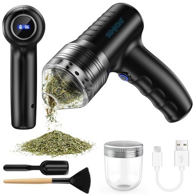 Electric Herb Grinder   USB Rechargeable Automatic Grinder with Digital Displ...