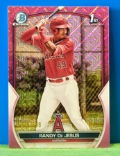 2023 RANDY DE JESUS Bowman Chrome 1st PINK MOJO #’d/199 ANGELS