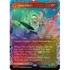 Gwen Stacy [Borderless Foil] #209 Prices | Magic Marvel Spider-Man