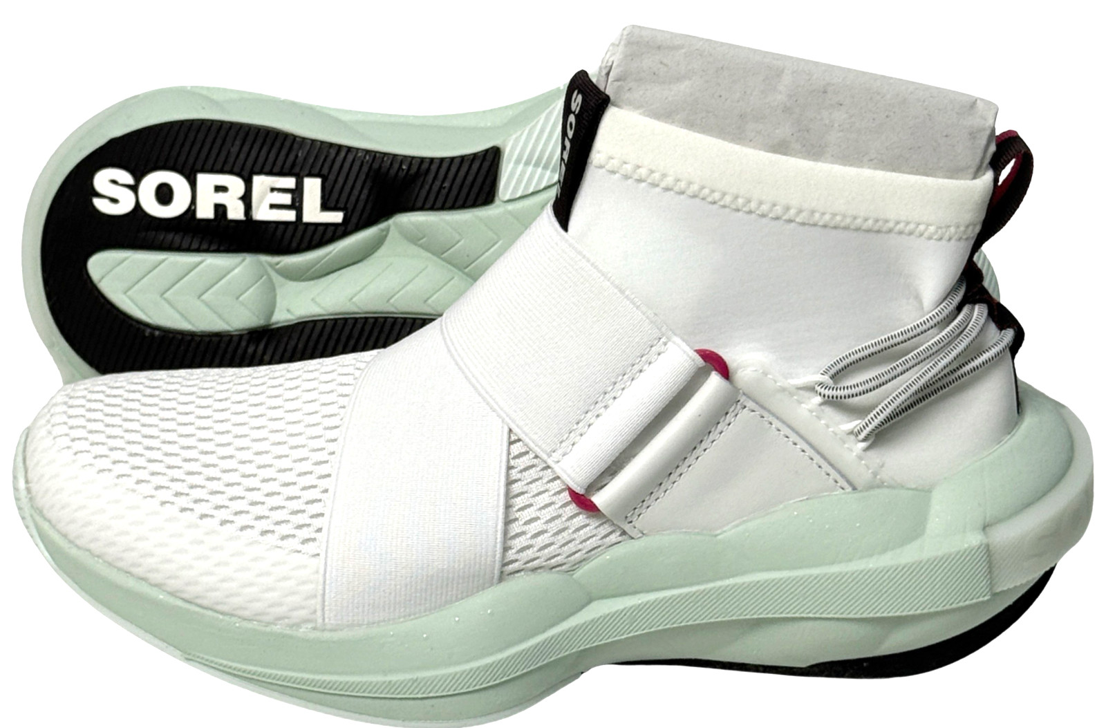 Sorel Explorer Defy Mid Shoes - NEW Womens 8 Sea Salt Sea Sprite - 46767-FLR 8290₽