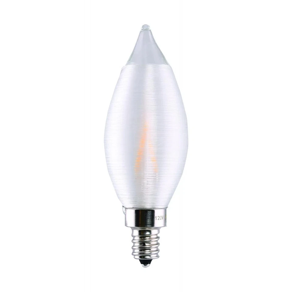 2 Watt CA11 LED - Satin Spun Clear - Candelabra base - 2700K - 120 Volt - Carded - Image 4 of 4
