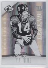 2012 Limited Legend Spotlight Silver 43/49 YA Tittle #120 HOF 7zf