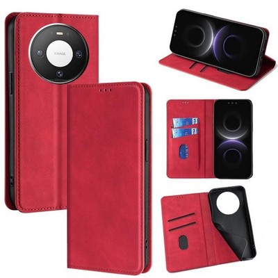 Skin Effect Soft Leather Magnetic Phone Case for Huawei Mate 80 5G