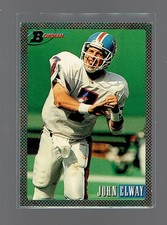 John Elway 1993 Bowman #400 Foil Rainbow Denver Broncos HOF