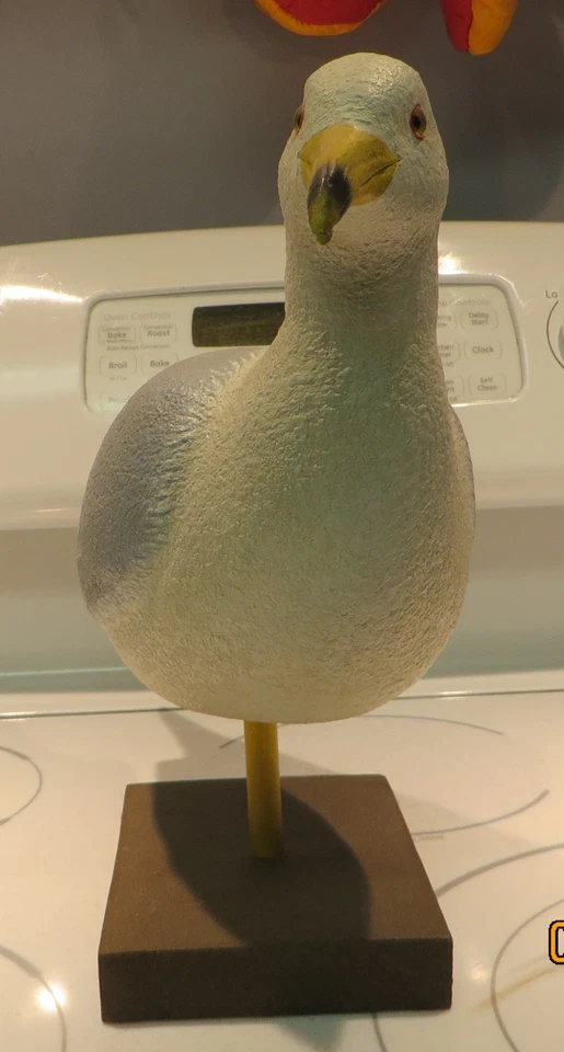 Gaviota de madera tallada a mano por Irp Herrmann Foto 3 de 4