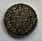 1843 Victoria Threepence — photo from another recent sale