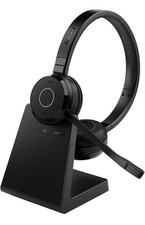 Jabra Evolve 65 TE Wireless Dual-Ear Headphones and Charging Station. A10