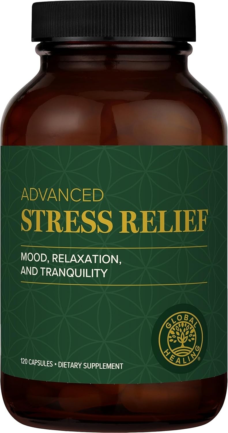 Global Healing Stress Relief Supplement Lithium Orotate Calm Support 120 Caps