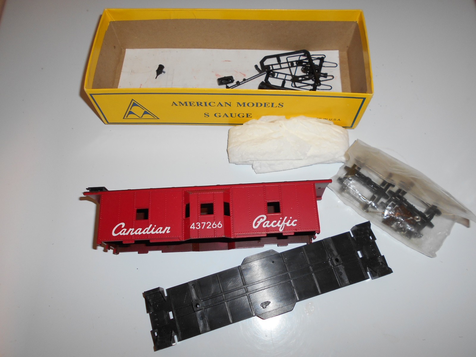 Caboose Canadian Pacific railroad Americam Models kit #716 S gauge READ