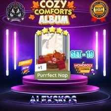 PURRFECT NAP ⭐️ MONO_POLY_MO_-GO 5 STARS STICKERS CARDS ⚡️FAST SEND ⚡