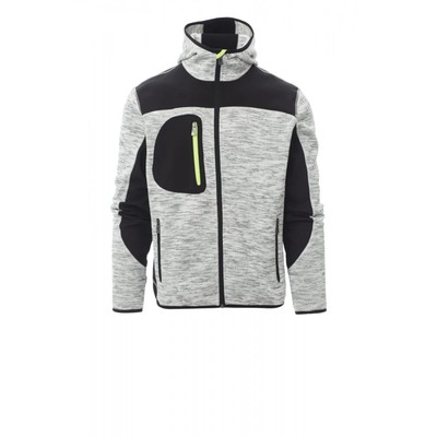 Payper  TRIP Jacke Softshell-Strick grau meliert/schwarz, Gr. XXL, 000453