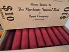 1956-P OBW ORIG BANK WRAP BU UNCIRCULATED LINCOLN WHEAT CENT PENNY ROLL FROM BOX