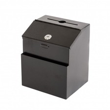 NEW! Wall Mounted Lockable Steel Suggestion Comment Ballot Mail Box