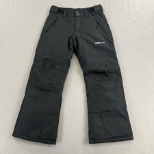 Arctix Youth Small Snow Pants Black Insulated Waterproof Winter Ski CAB1150