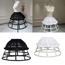Cage Hoop Skirt Petticoat Hollow Girls Women Crinoline for Party Ball Gown