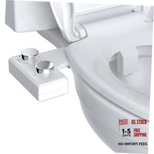Bidet Attachment for Toilet, Non-Electric Dual Nozzle for Frontal  Rear