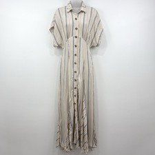 Free People Rowan Dress XS Stripe Maxi Festiv...