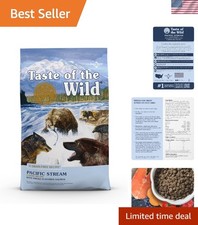 High-Protein Grain-Free Dog Food with Real Salmon for Lean, Strong Muscles 5lb