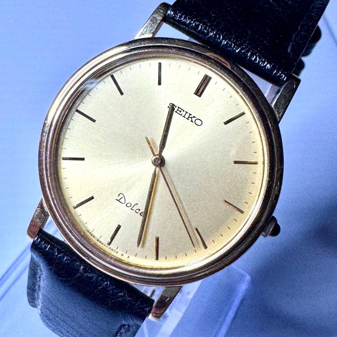 Dress New Watch Battery with Quartz Simple Men's Dolce SEIKO - vintagewatches.pk