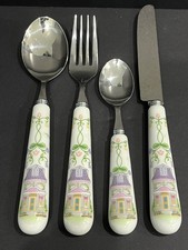 4 PIECE PLACE SETTING LENOX SPICE VILLAGE FLATWARE  MORE AVAILABLE FREE SHIP