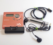 Sony MZ-N920 MD Walkman MiniDisc Player Tested Working w/ Remote Earphones
