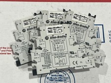 ALLEN-BRADLEY 700-HLT1Z DIN RAIL MT. TERMINAL BLOCK & 700-TBR24 RELAY (LOT OF 6)