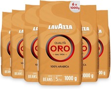 Lavazza Coffee Qualita Oro, Whole Beans, Bean Coffee, Pack of 6, 6 x 1000 g UK 20.86 per kilo