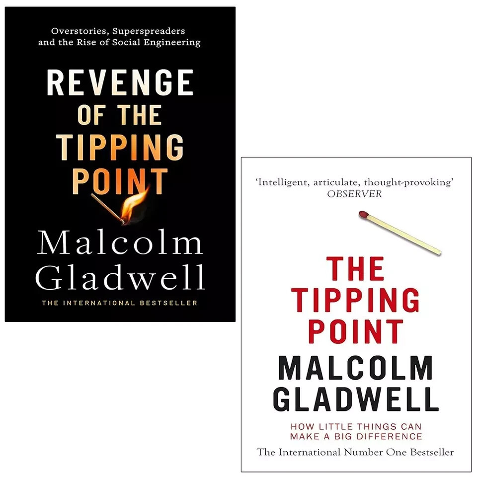 Malcolm Gladwell Collection 2 Books Set Revenge of the Tipping Point Overstories