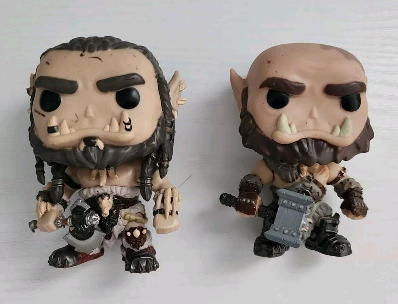 Funko Pop! Movies Warcraft 2 Pack Durotan & Orgrim FYE Exclusive (Vaulted) LOOSE