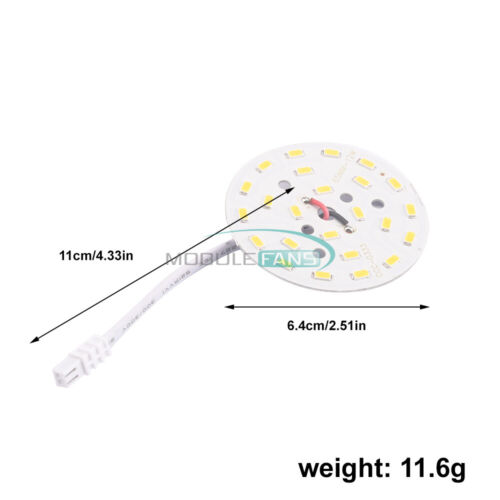 Diodo emissione luce led bianco caldo 12W 5730 SMD evidenziatore pannello lampada 65mm. - Foto 9 di 9