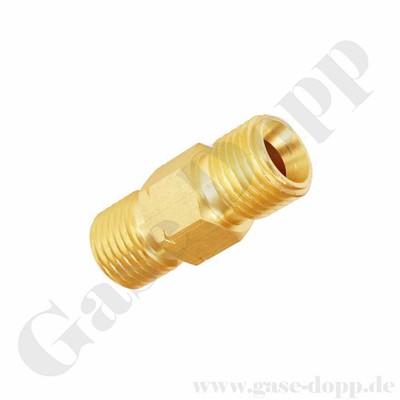 Gas Adapter 2er Set - 3/8" Auf 1/4" Messing Verbinder Für Campingkocher