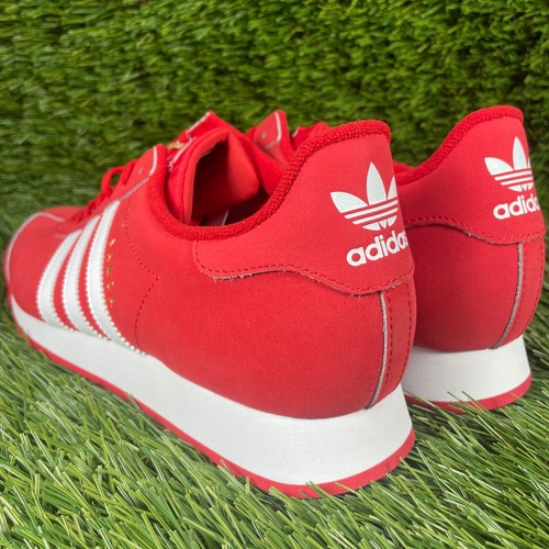 Adidas Samoa Men’s Size 10 Scarlet Red White Casual Shoes FV4990 - Picture 3 of 11