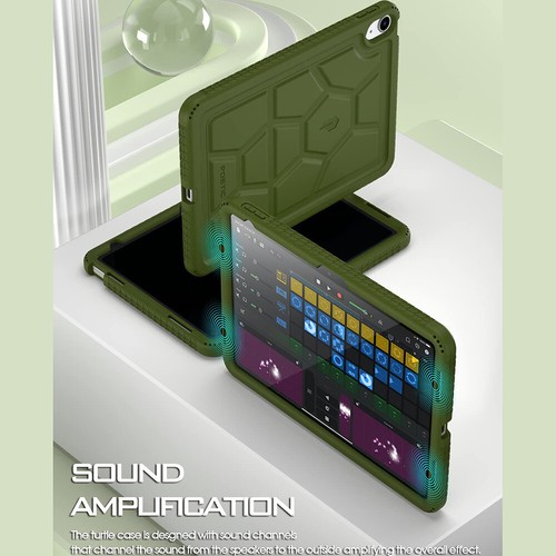 Funda protectora de silicona verde a prueba de golpes para tableta iPad 10,9 pulgadas 2022