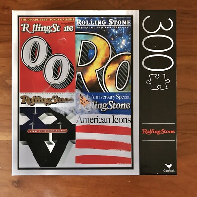 Rolling Stone 300 Piece Jigsaw Puzzle 16'' x 24'' Magazine Headline Flag Complete