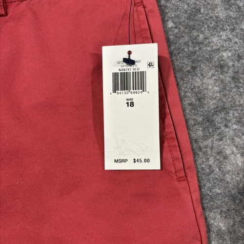 Polo Ralph Lauren Boys Cotton Chino Pants Spring II Red Youth Size 18 NWT 28x30 - Picture 3 of 15