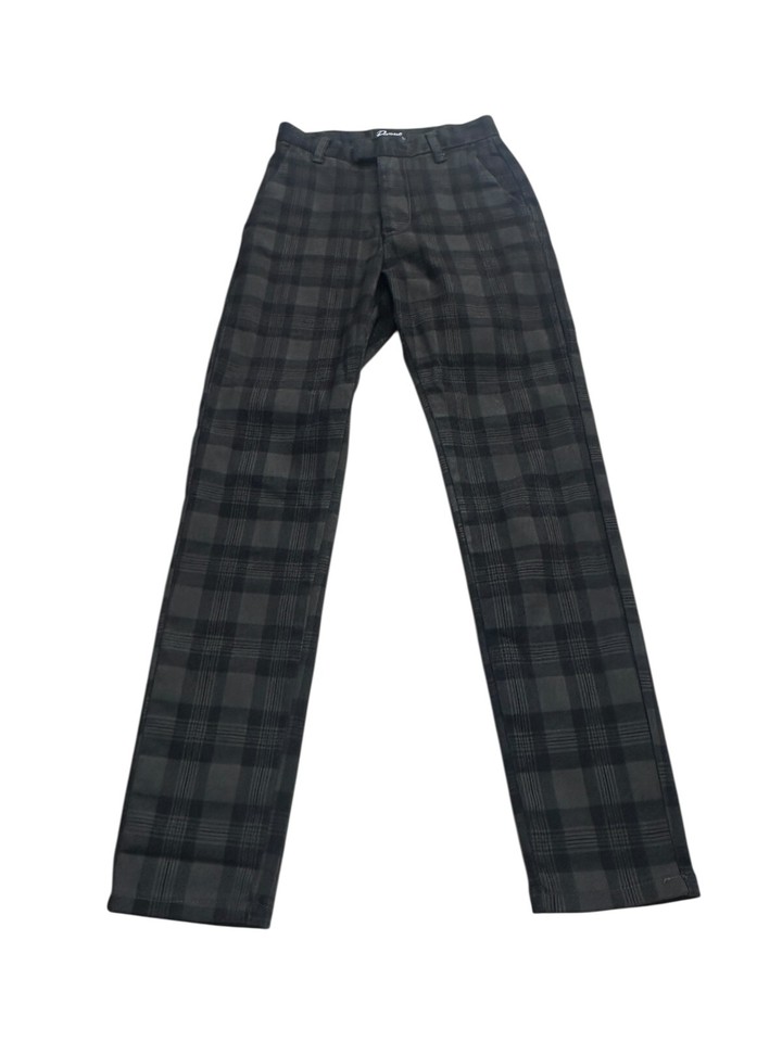 Revival Womens Size 6 Grey Check Skinny Chino Pants Good Condition