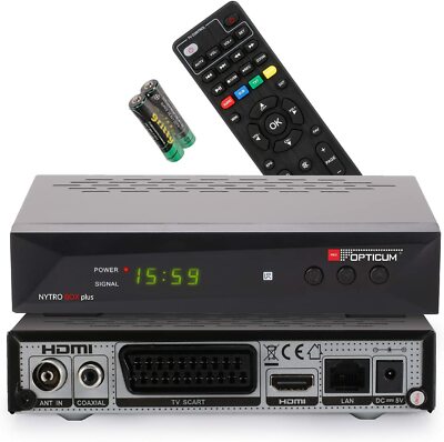 Opticum - Receiver Nytro Box Plus Receiver mit DVB-T2HD und DVB-C, PVR