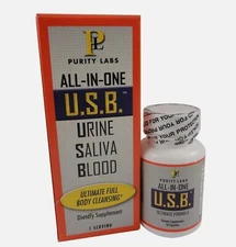 Purity Labs - U.S.B. ALL-IN-ONE Full Body Cleanse **Free Shipping** New Sealed