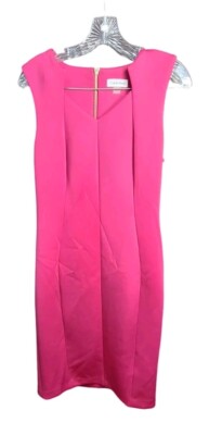 hot pink calvin klein dress Size 6 Sleeve dress