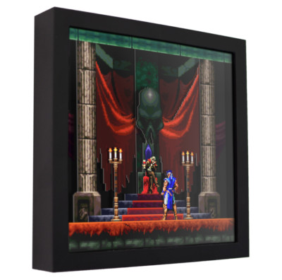 Castlevania: Symphony of the Night - 3D Shadow Box Frame (9'' x 9'') Gaming Art