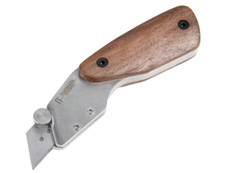 Handmade leather cutting tool with trapezoidal blade for leather cutting